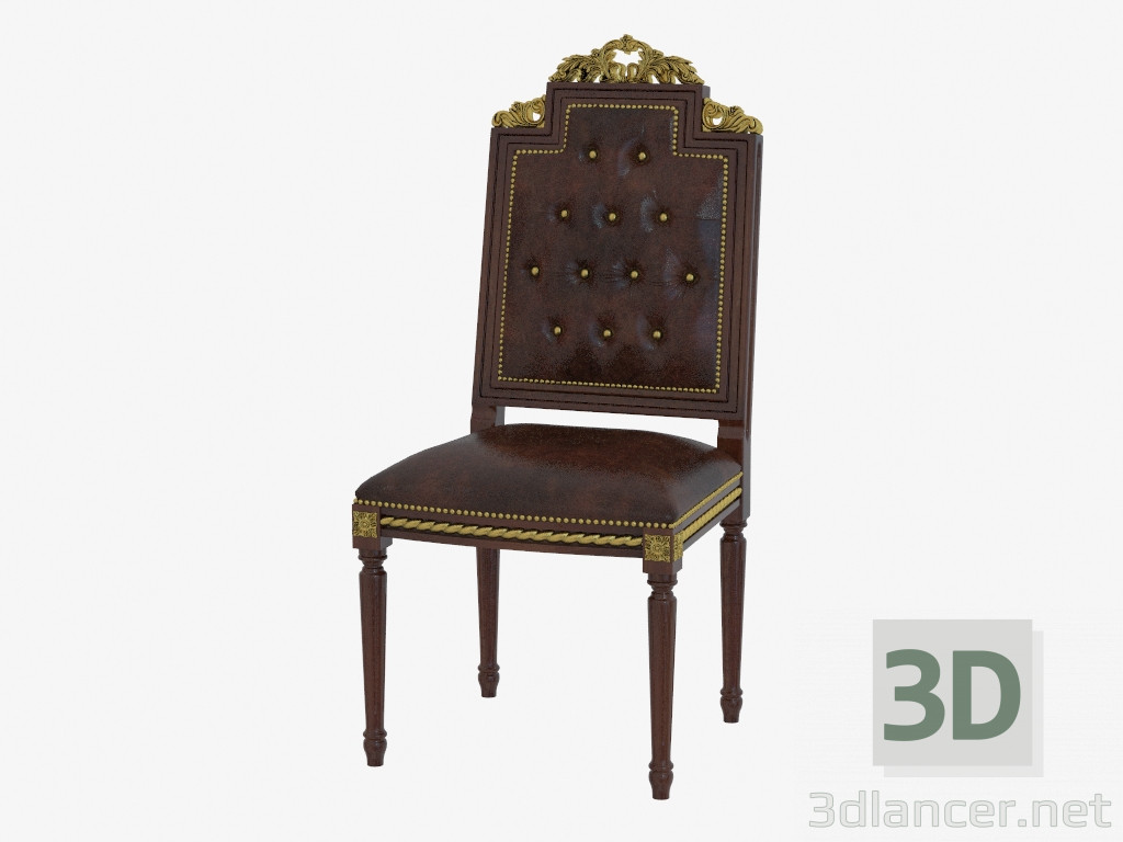 3D Modell Stuhl im klassischen Stil 1610P - Vorschau