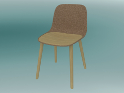 Cadeira SEELA (S313 com estofamento e guarnição de madeira)