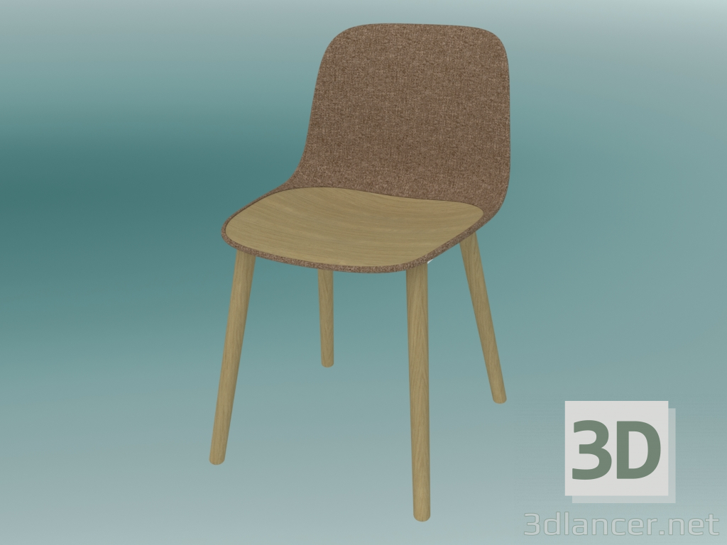 3D modeli Sandalye SEELA (S313 dolgulu ve ahşap kaplamalı) - önizleme