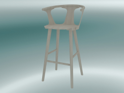 Bar stool In Between (SK9, H 102cm, 58x54cm, White oiled oak)
