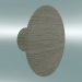 modello 3D Appendiabiti Dots Wood (Ø9 cm, Rovere) - anteprima