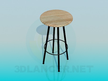 3d model High stool - preview 3d model High stool - preview