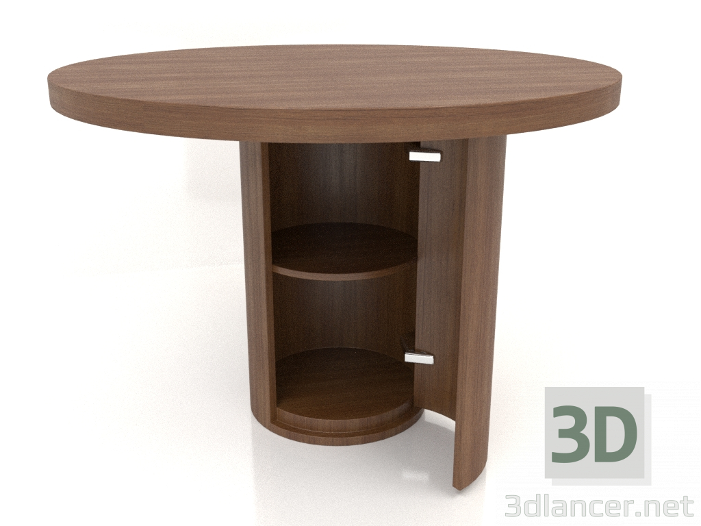 3D modeli Yemek masası (açık) DT 011 (D=1100x750, ahşap kahverengi ışık) - önizleme