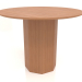 3d model Dining table DT 11 (D=1000х750, wood red) - preview