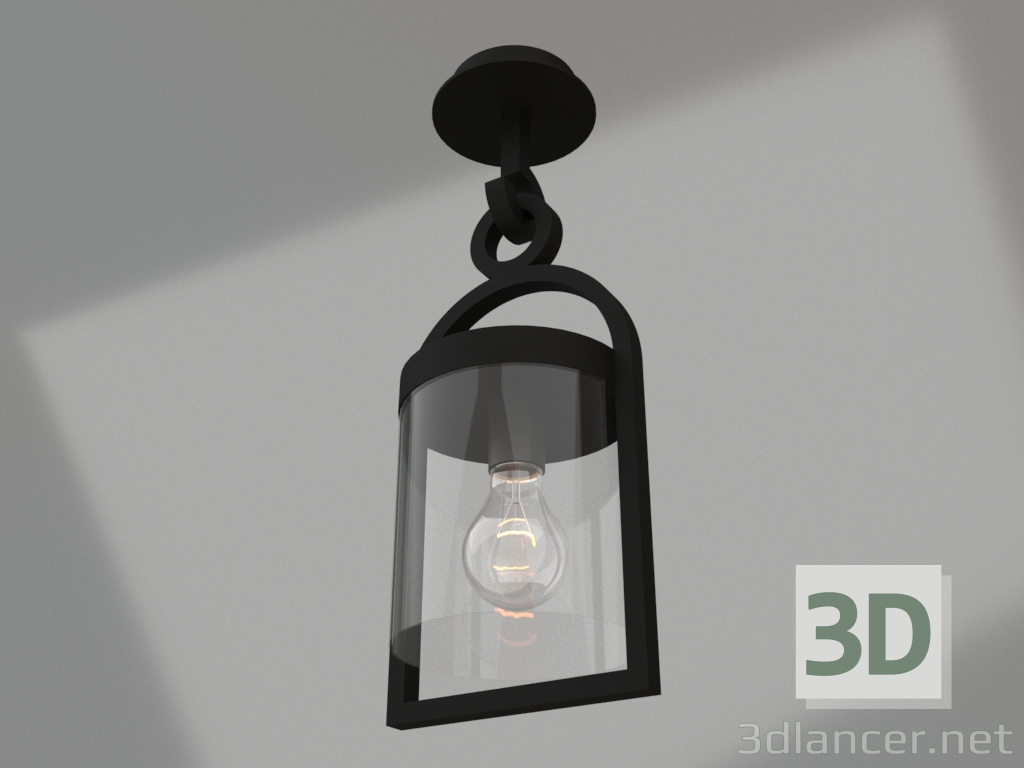 3d model Ceiling street lamp (6553) - preview