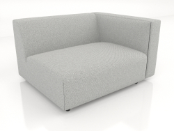 Sofamodul 1-Sitzer (XL) 103x100 mit Armlehne rechts