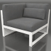 3d model Modular sofa, section 6 left, high back (White) - preview