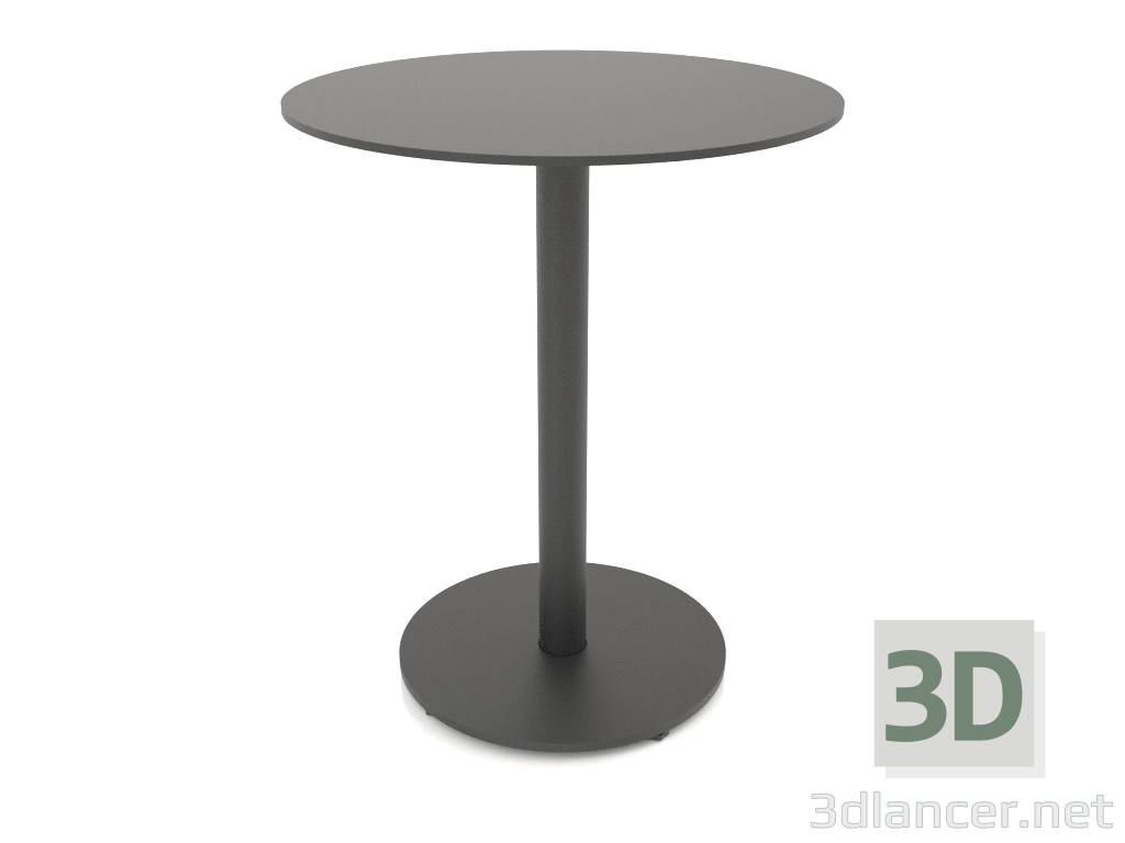 3D Modell Couchtisch MONO rund (dünnes Bein, 40x50) - Vorschau