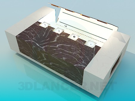 modelo 3D Mesa con luz - escuchar modelo 3D Mesa con luz - escuchar