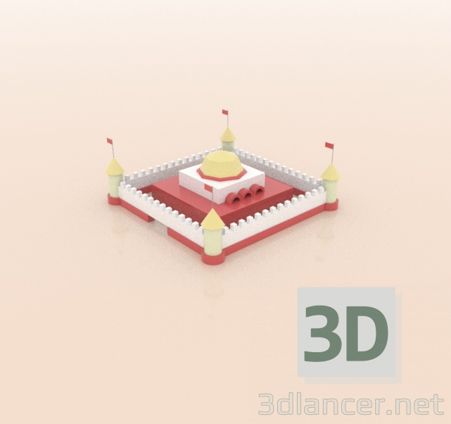 Modelo 3d Castelo - preview