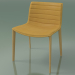 3d model Chair 3118 (4 wooden legs, with removable leather upholstery, natural oak) - preview