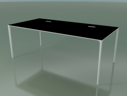Tavolo da ufficio rettangolare 0817 (H 74 - 100x200 cm, laminato Fenix F02, V12)