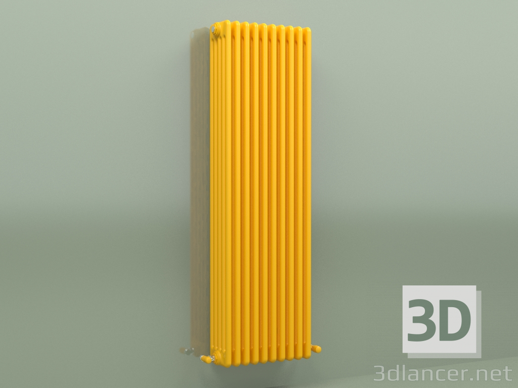 modello 3D Radiatore TESI 5 (H 1500 10EL, giallo melone - RAL 1028) - anteprima