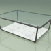 3d модель Стол кофейный 002 (Ribbed Glass, Metal Smoke, Carrara Marble) – превью