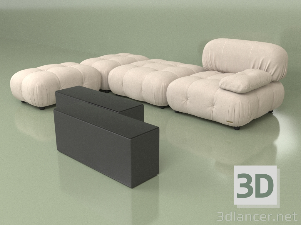 3d model Modular sofa Ottawa (Set 08) - preview