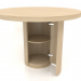 Modelo 3d Mesa de jantar (aberta) DT 011 (D=1100x750, madeira branca) - preview