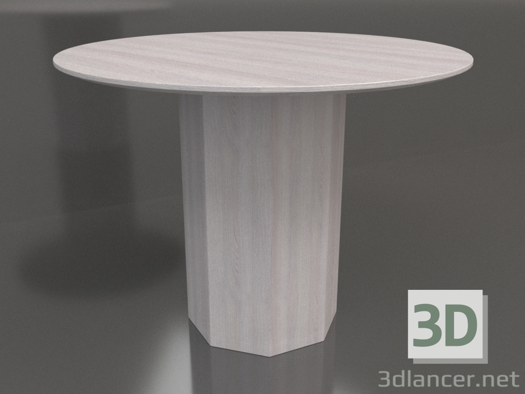3d model Dining table DT 11 (D=1000х750, wood pale) - preview