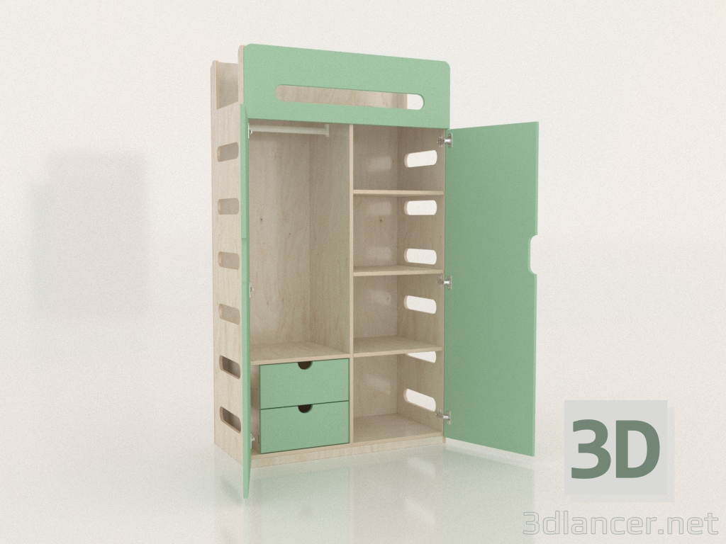 3d модель Шкаф платяной открытый MOVE WC (WMMWC1) – превью