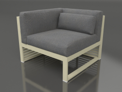 Modular sofa, section 6 left (Gold)