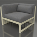 3D Modell Modulares Sofa, Abschnitt 6 links (Gold) - Vorschau