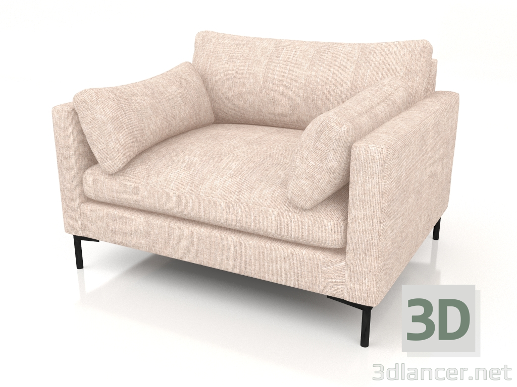 3d модель Крісло Summer Love Seat (Latte) – превью