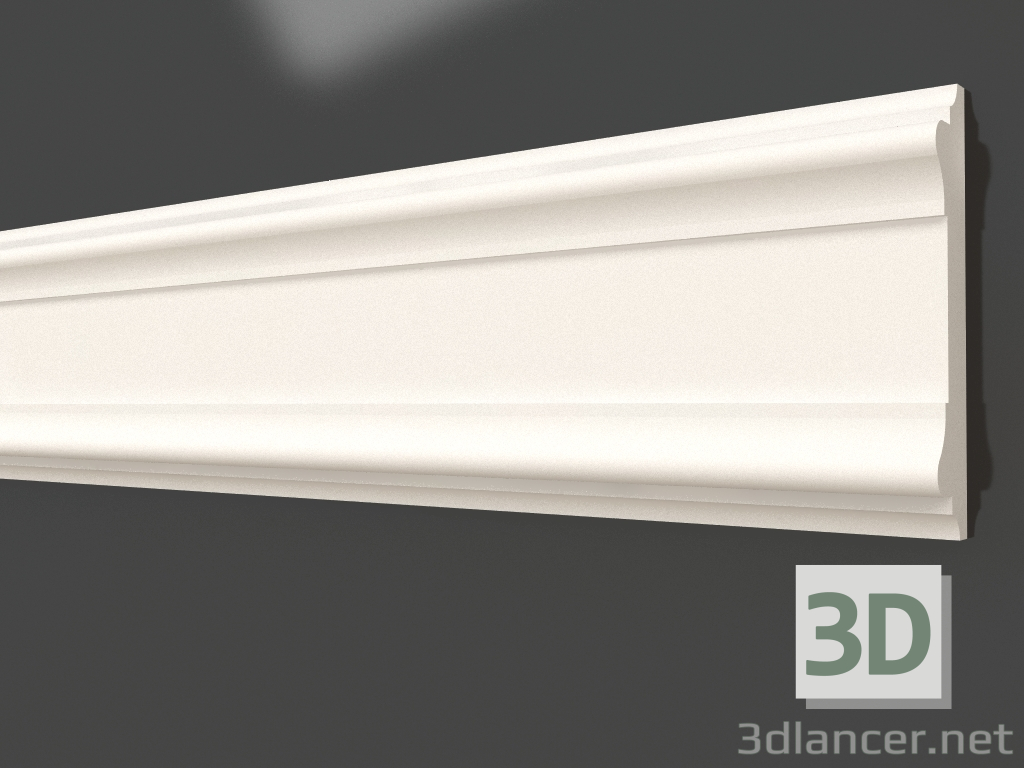 3d model Plaster molding LG 069 (100x20) - preview