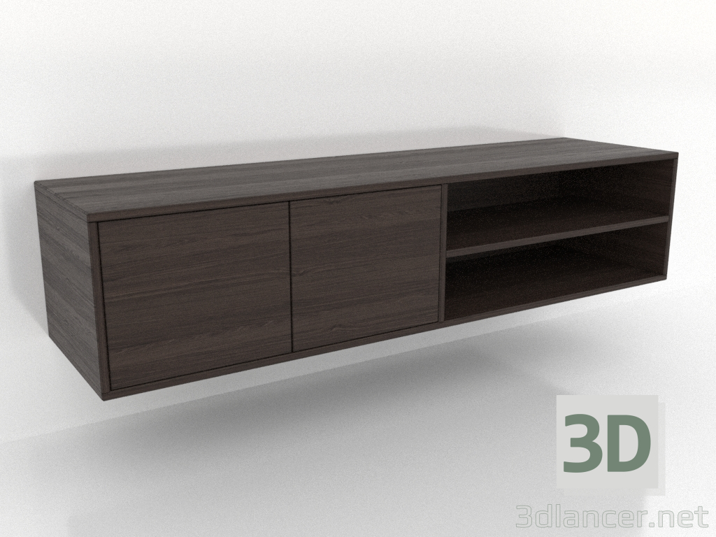 3d model Mueble TV 1 1500x400 mm (nogal fresno) - vista previa 3d model Mueble TV 1 1500x400 mm (nogal fresno) - vista previa