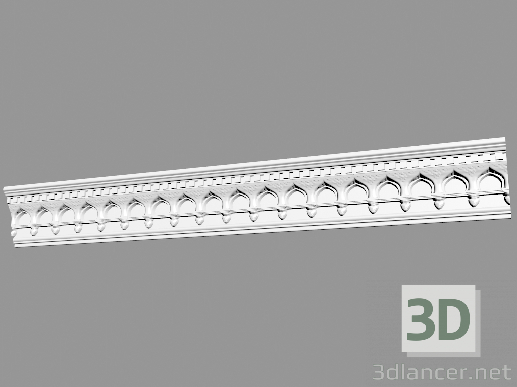 3d model Molded cornice (КФ11) - preview