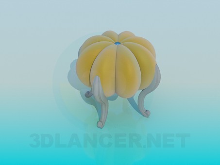 modelo 3D Otomano - escuchar modelo 3D Otomano - escuchar