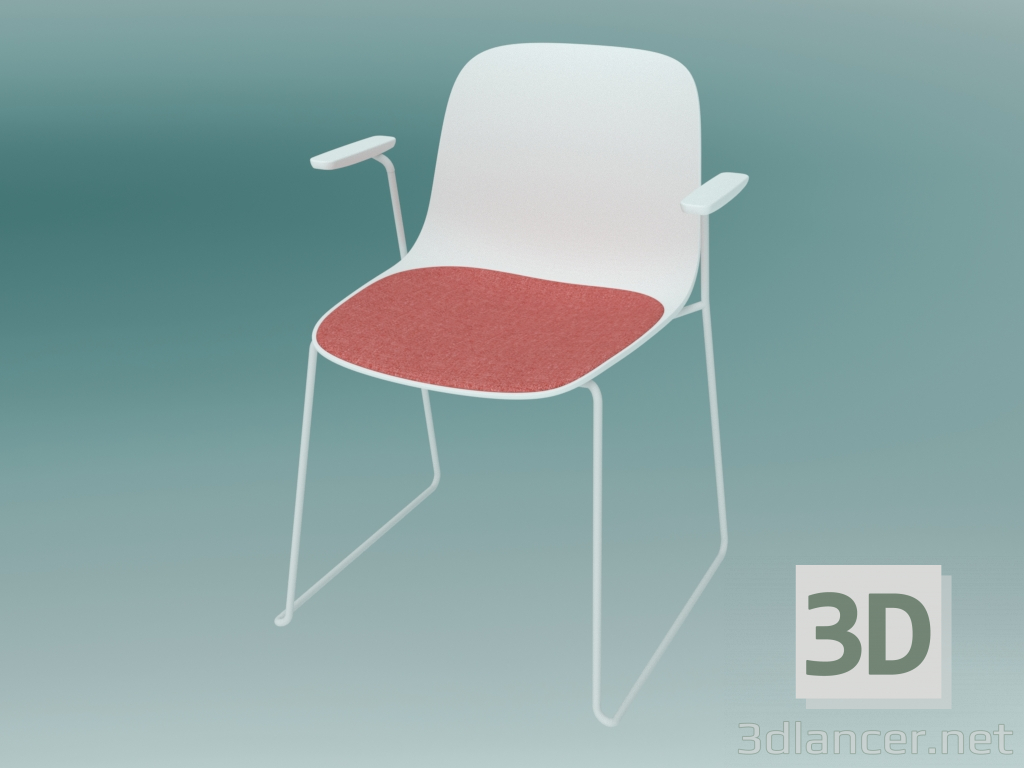 3D modeli Kolçaklı sandalye SEELA (S314) - önizleme