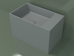 Countertop washbasin (01UN32102, Silver Gray C35, L 60, P 36, H 36 cm)
