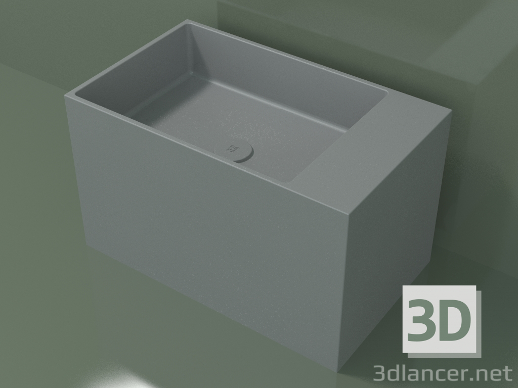modèle 3D Vasque à poser (01UN32102, gris argenté C35, L 60, P 36, H 36 cm) - preview