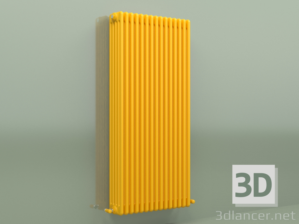 modèle 3D Radiateur TESI 5 (H 1500 15EL, jaune melon - RAL 1028) - preview