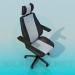 modèle 3D Chaise-chaise à roulettes - preview