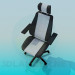 3d модель Стул-кресло на колесиках – превью