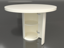 डाइनिंग टेबल (खुला) डीटी 011 (डी = 1100x750, सफेद प्लास्टिक रंग)