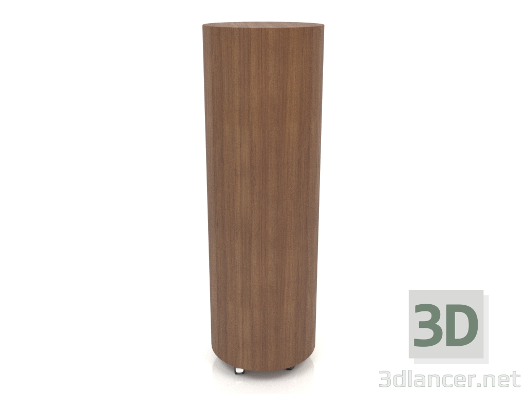3D Modell Schrank auf Rollen TM 09 (D=503х1560, Holzbraun hell) - Vorschau