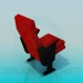 modèle 3D Deux fauteuil pieds - preview