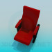 3D Modell Zwei vierbeinigen Sessel - Vorschau