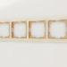 3D Modell Rahmen für 4 Pfosten Snabb (Elfenbein-Gold) - Vorschau