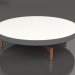 modello 3D Tavolino rotondo Ø90x22 (Antracite, DEKTON Zenith) - anteprima