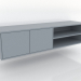 modèle 3D Meuble TV 1 1500x400 mm (RAL 7001) - preview