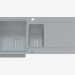 3D modeli Lavabo, kurutma için kanatlı 1,5 kase - saten Prospero (ZDP 0513) - önizleme