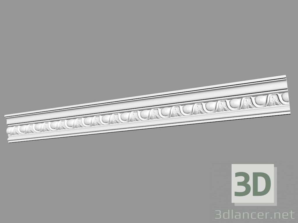 modello 3D Cornicione sagomato (КФ12) - anteprima