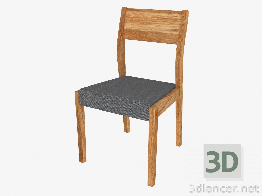 3D Modell Gepolsterter Stuhl (SE.K1 48x85x50cm) - Vorschau
