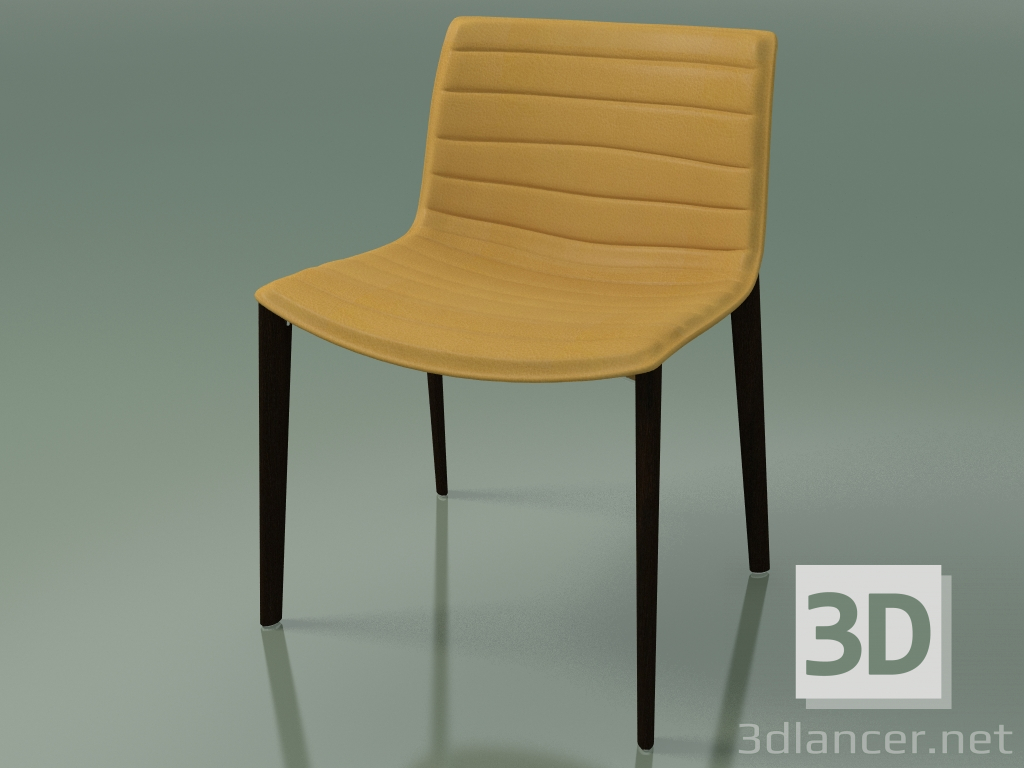 3D Modell Stuhl 3118 (4 Holzbeine, mit abnehmbarer Lederausstattung, Wenge) - Vorschau