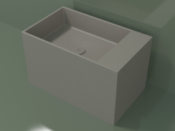 Tezgah üstü lavabo (01UN32102, Clay C37, L 60, P 36, H 36 cm)