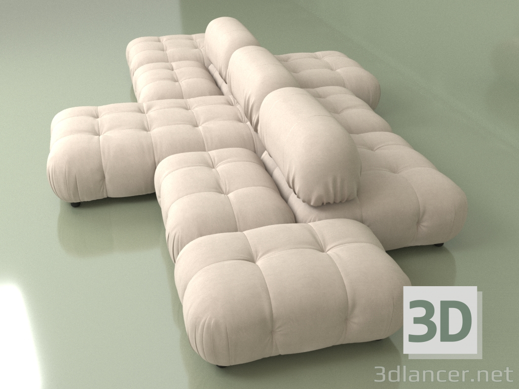 3D Modell Modulares Sofa Ottawa (Set 10) - Vorschau