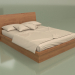 3d модель Ліжко двоспальне Mn 2016-1 (Горіх) – превью