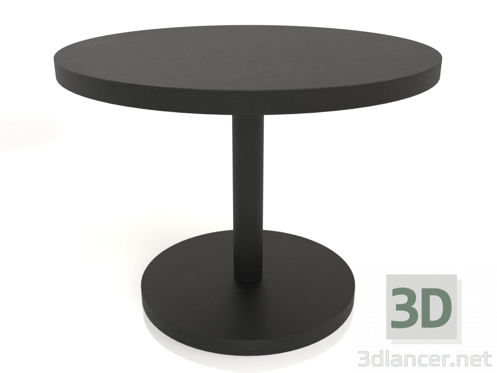 Modelo 3d Mesa de jantar DT 012 (D=1000x750, madeira preta) - preview
